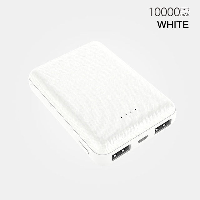 PZOZ Power Bank 10000mAh Dual USB Mobile Phone External Battery Fast Charge For iphone xiaomi mi Portable Charger mini PowerBank