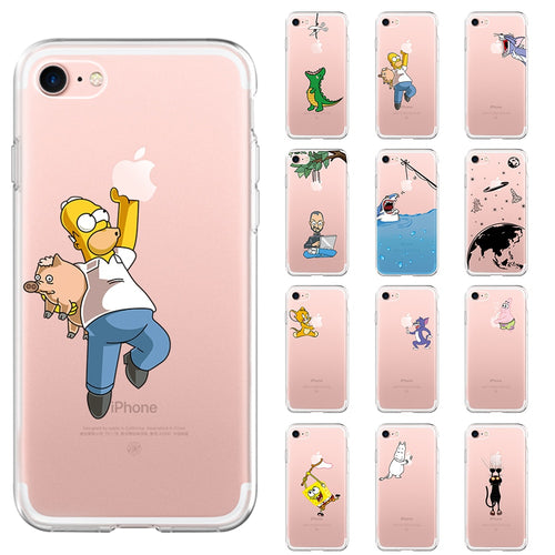 Soft Silicone TPU Cool Pattern Phone Case For iPhone XS MAx Xs Xr X 8 7 6 6S Plus 5 5S SE Cover Shell For iPhone X 10 Xs Max Xs