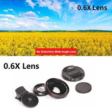 Load image into Gallery viewer, Orsda 4K HD Super 15X Macro Lens for Smartphone Anti-Distortion 0.6X Wide Angle Lens Optical Glass Mobile Phone Camera Lente Kit