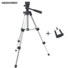 Load image into Gallery viewer, Professional Foldable Camera Tripod Holder Stand Screw 360 Degree Fluid Head Tripod Stabilizer Aluminum with Phone Holder