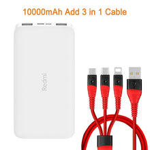 Load image into Gallery viewer, Newest Xiaomi Redmi Original Power Bank 20000mAh 18W Quick Charge 10000mAh Powerbank Fast Charging Portable Charger