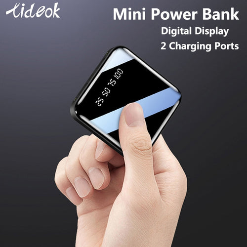 Mini 30000mAh Power Bank For iPhone 8 Xiaomi Mi Powerbank Pover Bank Charger Dual Usb Ports External Battery Poverbank Portable