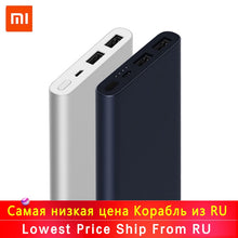 Load image into Gallery viewer, New Xiaomi Mi Power Bank 2s 10000 mAh Redmi Power Bank 20000mAh Dual USB Port Quick Charge Powerbank Ultra-thin External Battery