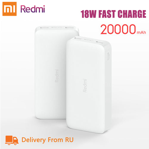Newest Xiaomi Redmi Original Power Bank 20000mAh 18W Quick Charge 10000mAh Powerbank Fast Charging Portable Charger