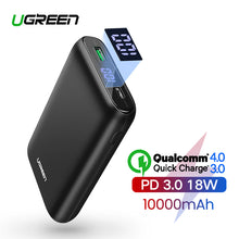 Load image into Gallery viewer, Ugreen Power Bank 10000mAh Quick Charge 4.0 3.0 QC3.0 External Mobile Battery Fast PD Charger for iPhone 11 8 Xs Mini Powerbank
