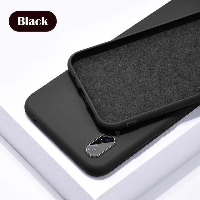 Original Silicone Phone Case For iPhone 6 6s 7 8 Plus X XS Max XR Back LOGO Cover For iPhone 11 Pro Case 11Pro Max New 2019