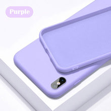 Load image into Gallery viewer, Original Silicone Phone Case For iPhone 6 6s 7 8 Plus X XS Max XR Back LOGO Cover For iPhone 11 Pro Case 11Pro Max New 2019