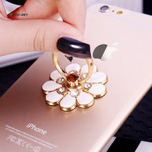Load image into Gallery viewer, Universal 360 Rotating cute Cartoon Rhinestone Cellphone Accessories Finger Ring Stent Mobile phone holder stand for iphone phon