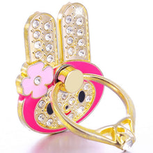Load image into Gallery viewer, Universal 360 Rotating cute Cartoon Rhinestone Cellphone Accessories Finger Ring Stent Mobile phone holder stand for iphone phon