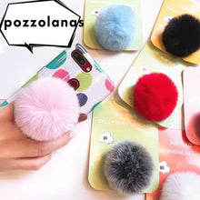 Load image into Gallery viewer, Pozzolanas Univeral Lazy Mobile Phone Holder Accessory cute Plush Colorful Adjustable Cellphone Tablet Desktop Holder Stand