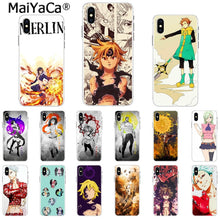 Load image into Gallery viewer, MaiYaCa The Seven Deadly Sins Colorful Cute Phone Accessories Case for Apple iPhone 8 7 6 6S Plus X XS MAX 5 5S SE XR Cellphones