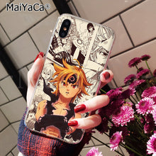 Load image into Gallery viewer, MaiYaCa The Seven Deadly Sins Colorful Cute Phone Accessories Case for Apple iPhone 8 7 6 6S Plus X XS MAX 5 5S SE XR Cellphones