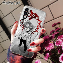 Load image into Gallery viewer, MaiYaCa The Seven Deadly Sins Colorful Cute Phone Accessories Case for Apple iPhone 8 7 6 6S Plus X XS MAX 5 5S SE XR Cellphones