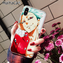 Load image into Gallery viewer, MaiYaCa The Seven Deadly Sins Colorful Cute Phone Accessories Case for Apple iPhone 8 7 6 6S Plus X XS MAX 5 5S SE XR Cellphones