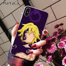 Load image into Gallery viewer, MaiYaCa The Seven Deadly Sins Colorful Cute Phone Accessories Case for Apple iPhone 8 7 6 6S Plus X XS MAX 5 5S SE XR Cellphones