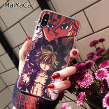 Load image into Gallery viewer, MaiYaCa The Seven Deadly Sins Colorful Cute Phone Accessories Case for Apple iPhone 8 7 6 6S Plus X XS MAX 5 5S SE XR Cellphones
