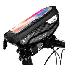 Load image into Gallery viewer, WILDMAN MTB Bike Bag 6.2&quot; Touchscreen Bicycle Front Frame Cellphone Bag Cycling Rainproof Top Tube Bag Anti Pressure Accessories