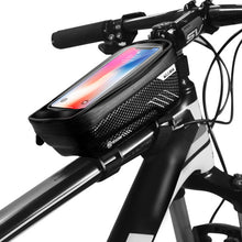 Load image into Gallery viewer, WILDMAN MTB Bike Bag 6.2&quot; Touchscreen Bicycle Front Frame Cellphone Bag Cycling Rainproof Top Tube Bag Anti Pressure Accessories