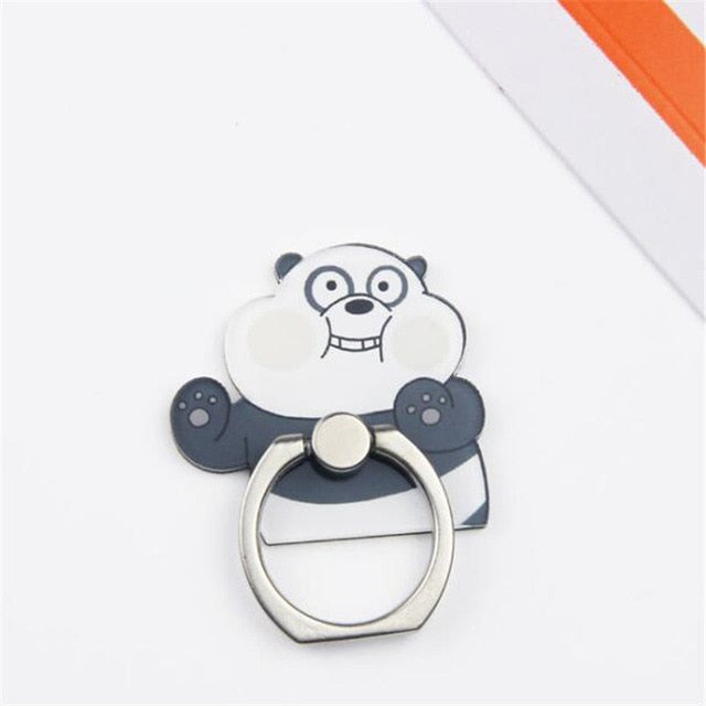UVR Moblile Phone holder stand Finger Ring Accessories Cute Bear Panda for iphone 8 XS X 7 plus CellPhone Universal