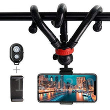 Load image into Gallery viewer, Octopus Action Camera Phone Flexible Mini Tripod Monopod Camera Travel Tripod with Wireless Action for Phone Gopro 5 6 7 Samsung