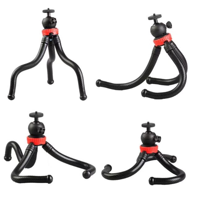 Octopus Action Camera Phone Flexible Mini Tripod Monopod Camera Travel Tripod with Wireless Action for Phone Gopro 5 6 7 Samsung