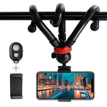 Load image into Gallery viewer, Octopus Action Camera Phone Flexible Mini Tripod Monopod Camera Travel Tripod with Wireless Action for Phone Gopro 5 6 7 Samsung